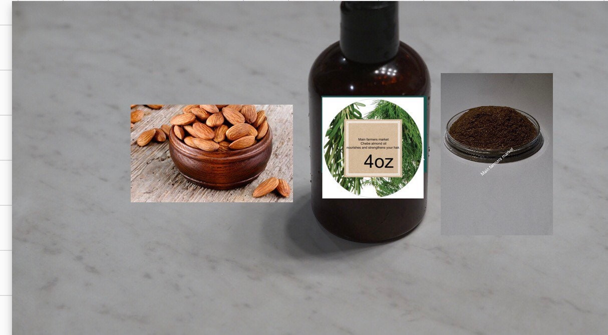 African Chebe almond hair growth oil