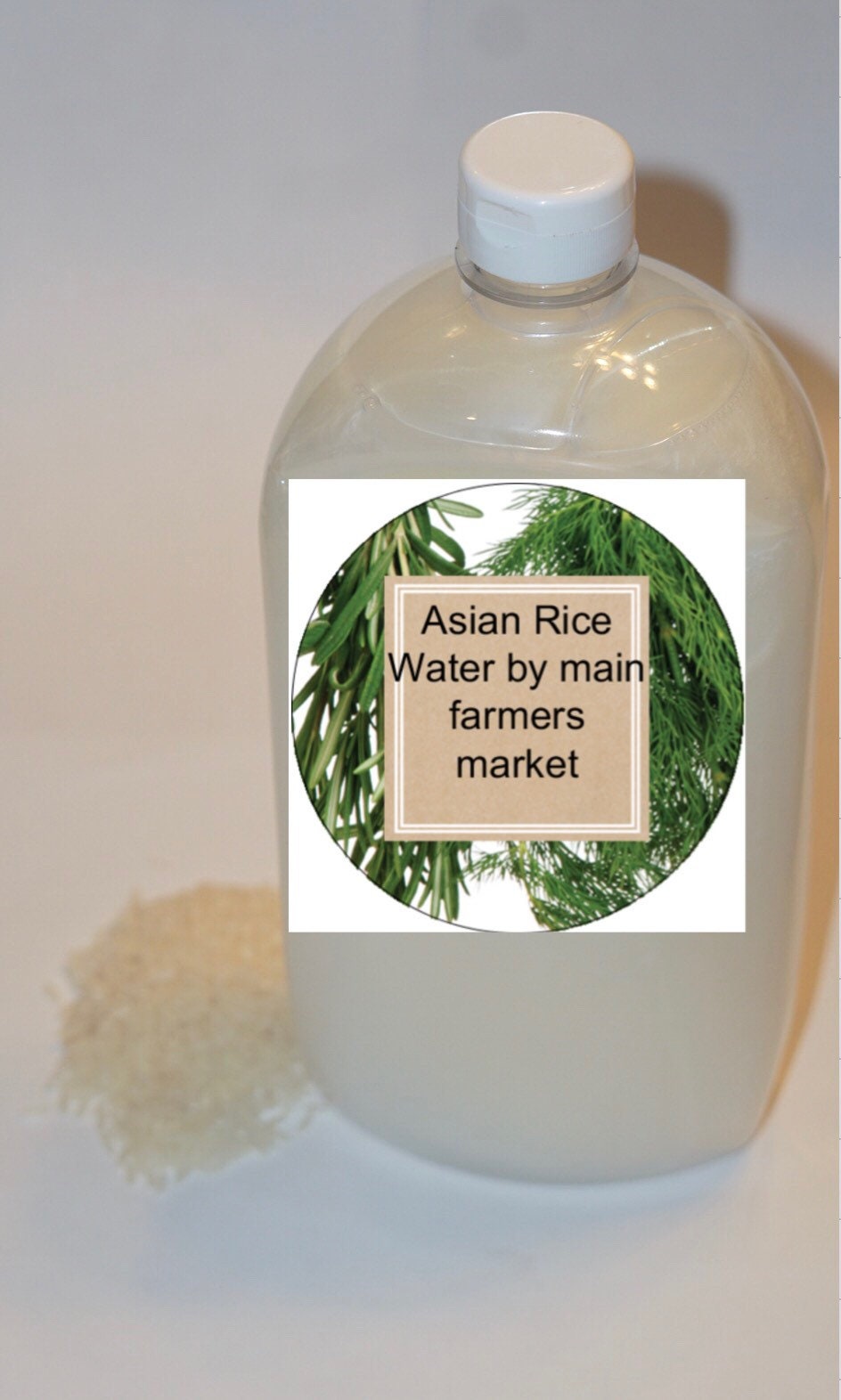 Asian Fermented Rice Water with essential oil to keep hair moisturized